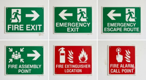 Fire Exit Sign
Emergency Exit Sign
Emergency Escape Route Sign
Fire Assembly Point Sign
Fire Extinguisher Location Sign
Fire Alarm Call Point Sign